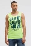 Tanktop CAMP DAVID, Herren, Gr. L, gelb, Material: 65% Polyester, 35% Baumwolle,