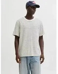 Jack & Jones Rundhalsshirt "JJEDOVER STRIPED TEE SS CREW NECK SN" mit Streifendesign