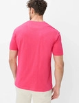 T-Shirt BRAX "Style TROY", Jungen, Gr. M (50), lila, 100% Baumwolle, Rundhals,...