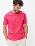 T-Shirt BRAX "Style TROY", Jungen, Gr. M (50), lila, 100% Baumwolle, Rundhals, Shirts