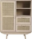 SalesFever Sideboard "Vejle Moderne Kommode mit Stil" Kommode mit Rattan- und Wiener