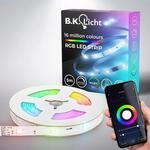 B.K.LICHT LED Stripe "Wifi RGBIC LED Strip, 5 m, mit App Steuerung", wei&szlig;, Flammen