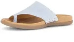 Zehentrenner GABOR "Zehentrenner", Damen, Gr. 43, blau, Schuhe Zehentrenner