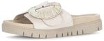 Pantolette GABOR "Pantolette", Damen, Gr. 36, beige, Schuhe Pantolette