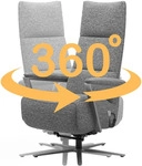 sit&more TV-Sessel "Vario Comfort, inkl. Kopfteilverstellung & 360 Drehfunktion"