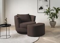 Home affaire Drehsessel "MAISIE, Love Seat,Lese-Sessel,Sessel-Set, mit Hocker" 2 Stk.