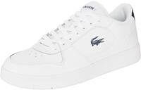Sneaker LACOSTE "COURT ACE", Herren, Gr. 41, wht, nvy, Leder, Synthetik, Schuhe