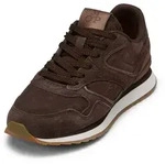 Sneaker MARC O'POLO "aus weichem Veloursleder", Damen, Gr. 41, mossy earth,