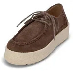 Schlupfboots MARC O'POLO "aus weichem Veloursleder", Damen, Gr. 38, schwarz...