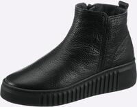 Stiefelette HEINE, Damen, Gr. 35, schwarz, Glattleder, Leder, Rindsleder, Schuhe