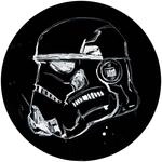 Komar Fototapete "Vlies selbstklebend - Star Wars Ink Stormtrooper - Gr&ouml;&szlig;e 125 x
