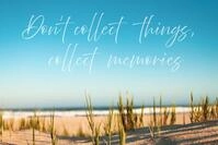 A.S. Cr&eacute;ation Vliestapete "Strand Spruch Blau Beige Fototapete D&uuml;nenblick" matt