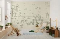 Komar Kindertapete "Disney Winnie the Pooh Bee at One with Nature" bedruckt glatt