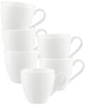 Villeroy & Boch Espressotasse "Mokka-/Espressotassen Anmut 60 ml 6er Set wei&szlig;"