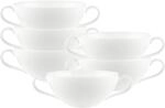 Villeroy & Boch Tasse "Suppentassen Anmut 250 ml 6er Set wei&szlig;" Sp&uuml;lmaschinenfest,