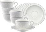 Villeroy & Boch Tasse "Cappuccinotassen mit Untertassen Gray Pearl 310 ml 6er Set