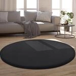 Paco Home Teppich "Tatami 475" rund 24 mm H&ouml;he Kurzflor, Uni Farben, mit Memory