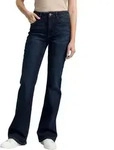 Schlagjeans TOM TAILOR "STELLA Bootcut", Damen, Gr. 32, L&auml;nge 34, blau (dunkelblau),