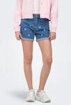 ONLY Jeansshorts "ONLVEGA HW EMBROIDERY DNM SHORTS GUANOOS" Baumwolle, High...