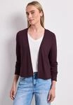 Cardigan STREET ONE, Damen, Gr. 42, rustic rouge, Stoff, 60% Viskose, 40%...