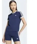 T-Shirt ADIDAS ORIGINALS "3-STREIFEN, SCHMAL GESCHNITTEN", Damen, Gr. XXL, night
