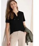 Tunikashirt CECIL, Damen, Gr. S (38), schwarz, Web, 100% Baumwolle, unifarben,