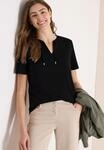 Tunikashirt CECIL, Damen, Gr. S (38), schwarz, Web, 100% Baumwolle, unifarben,