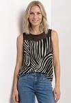 Tr&auml;gertop STREET ONE, Damen, Gr. 34, schwarz, Web, 58% Baumwolle, 38% Modal, 4%