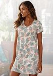 LASCANA Sleepshirt mit Palmen-Print