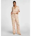 Pyjama HUNKEM&Ouml;LLER "Hose Satin", Damen, Gr. XS, orange, 100% Viskose,...
