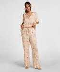 Pyjama HUNKEM&Ouml;LLER "Hose Satin", Damen, Gr. XS, orange, 100% Viskose,...