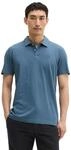 Poloshirt MARC O'POLO "aus reiner Bio-Baumwolle", Herren, Gr. S, stormy blau,