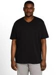 T-Shirt TOM TAILOR PLUS, Jungen, Gr. 4XL, schwarz, Single Jersey, Obermaterial: 100%