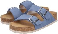 Pantolette RIEKER, Damen, Gr. 36, blau, Lederimitat, unifarben, Schuhe...