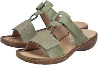 Pantolette RIEKER, Damen, Gr. 38, schilf, Lederimitat, unifarben, Schuhe...