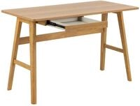 ACTONA GROUP Schreibtisch "Barnett" Schreibtisch, Schublade matt Eiche Lack