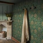 WILLIAM MORRIS AT HOME Vliestapete "Honeysuckle Verde" Motiv glatt Design Tapeten