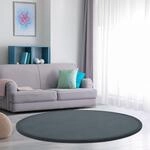 Paco Home Teppich "Tatami 475" rund 24 mm H&ouml;he Kurzflor, Uni Farben, mit Memory