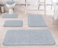 Badematte GRUND Gr. 5, grau (hellgrau), rechteckig (60cm x 100cm ), 1 Stk.,