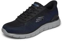 Slip-On Sneaker SKECHERS "TRACK", Herren, Gr. 40, navy, schwarz, Lederimitat,...