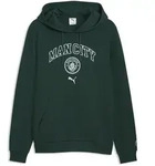 Hoodie PUMA "Manchester City FtblCulture Hoodie Herren", Herren, Gr. S, gr&uuml;n (gr&uuml;n