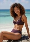 B&uuml;gel-Bikini-Top LASCANA "Lolo", Damen, Gr. 46, Cup B, braun (aubergine),...