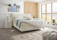 ED EXCITING DESIGN Boxspringbett "Seattle" harte Seite mit Kokosmatte, weiche...