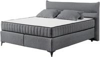 Boxspringbett ED EXCITING DESIGN "Vlieland", grau (anthrazit), B:210cm L:214cm,...