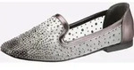 Slipper HEINE, Damen, Gr. 37, anthrazit, Textil, Schuhe Slipper