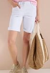 Loose-fit-Jeans CECIL, Damen, Gr. 27, wei&szlig;, Jeans, 78% Baumwolle, 21%