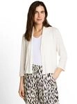 Cardigan TOM TAILOR, Damen, Gr. XXL, beige (whisper wei&szlig;), Single Jersey,