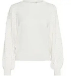Strickpullover KAFFE "Strickpullover KAkaren", Damen, Gr. M, wei&szlig; (chalk),