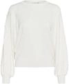 Strickpullover KAFFE "Strickpullover KAkaren", Damen, Gr. M, wei&szlig; (chalk),