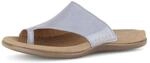 Zehentrenner GABOR "Zehentrenner", Damen, Gr. 36, blau, Schuhe Zehentrenner